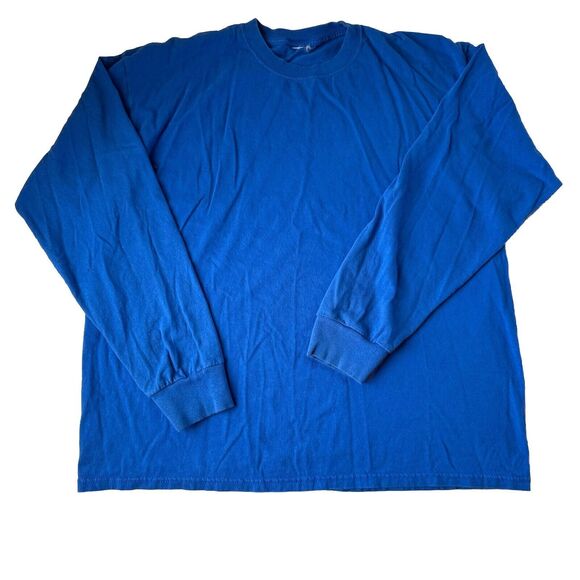 Unbranded Men’s Long Sleeve Tee Shirt Blue Size L/XL? - Picture 1 of 6
